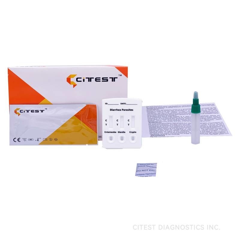 Entamoeba+Giardia+Crypto Combo Rapid Test Cassette (Feces) In 3 Windows